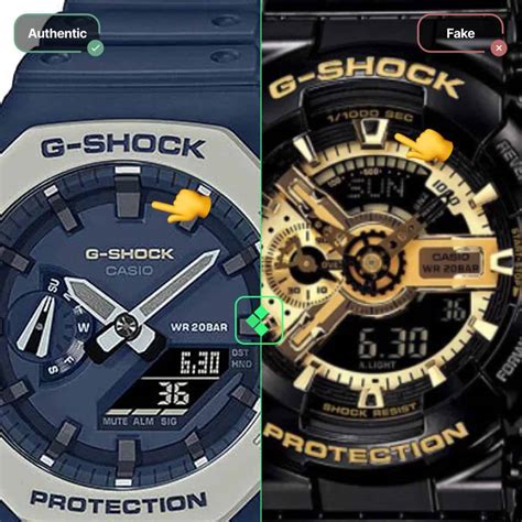 casio gold watch real vs fake|casio g shock counterfeit.